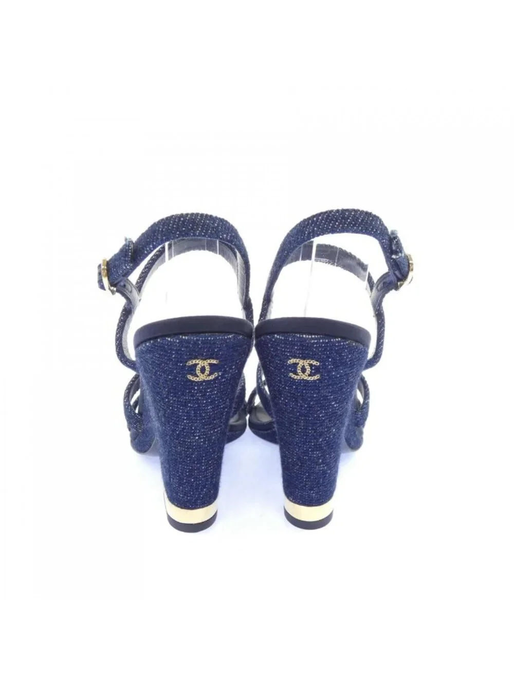 Chanel Sandals Navy